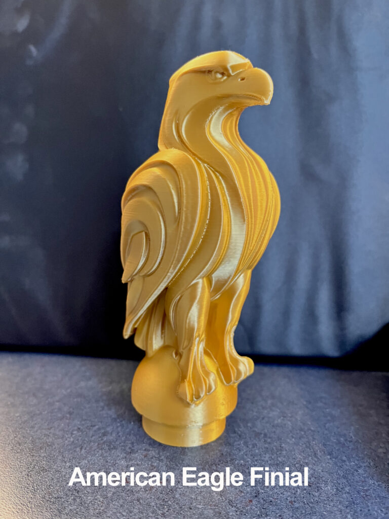 Eagle finial